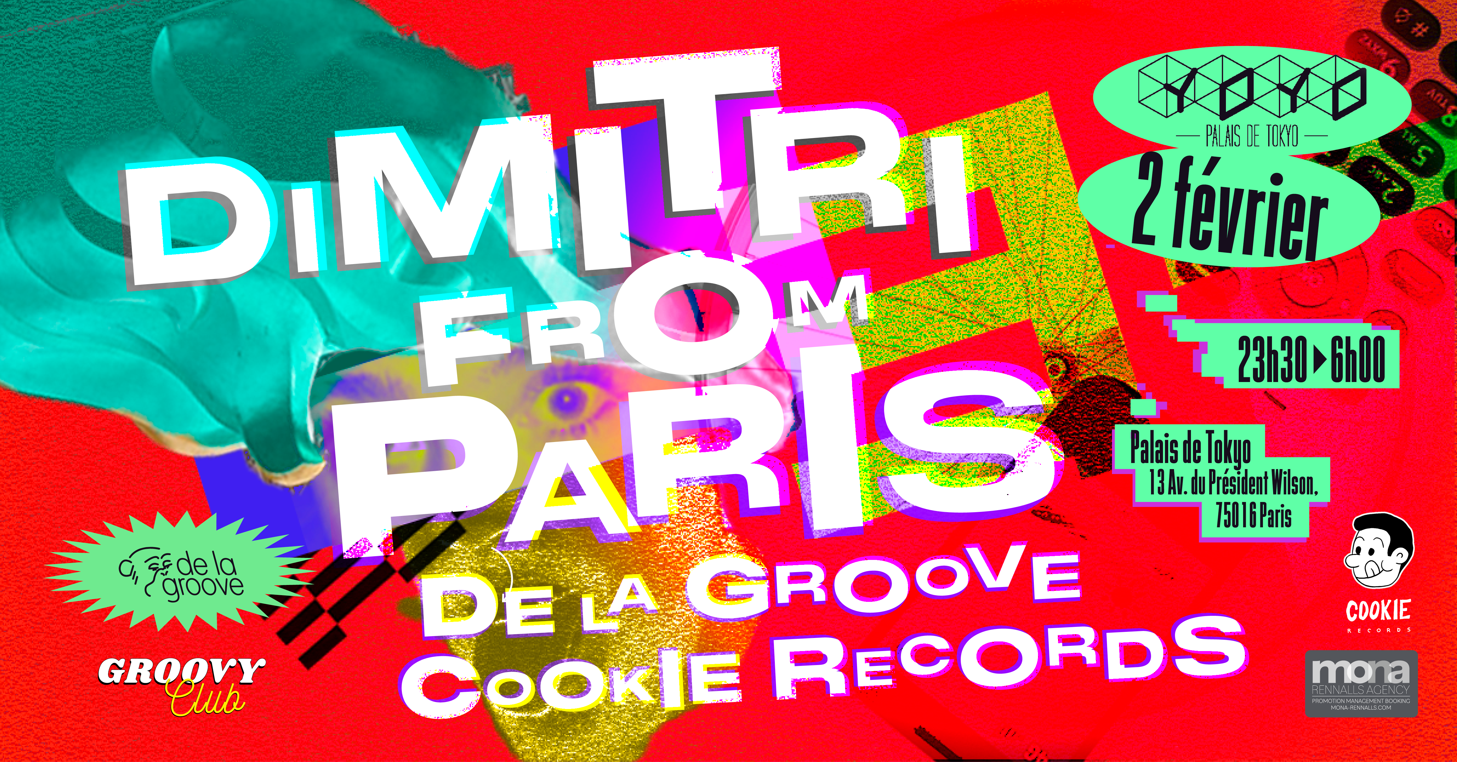 Groovy Club x De la Groove: Dimitri From Paris & Cookie Records @YOYO - フライヤー表
