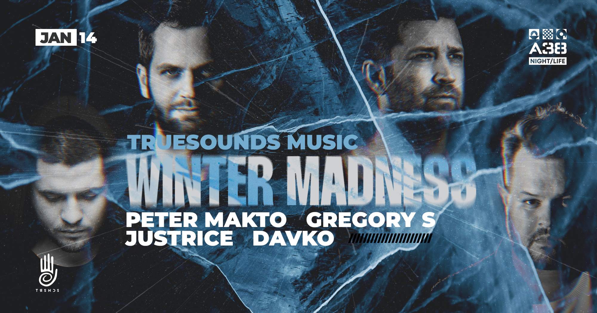 Truesounds Music Winter Madness - フライヤー表