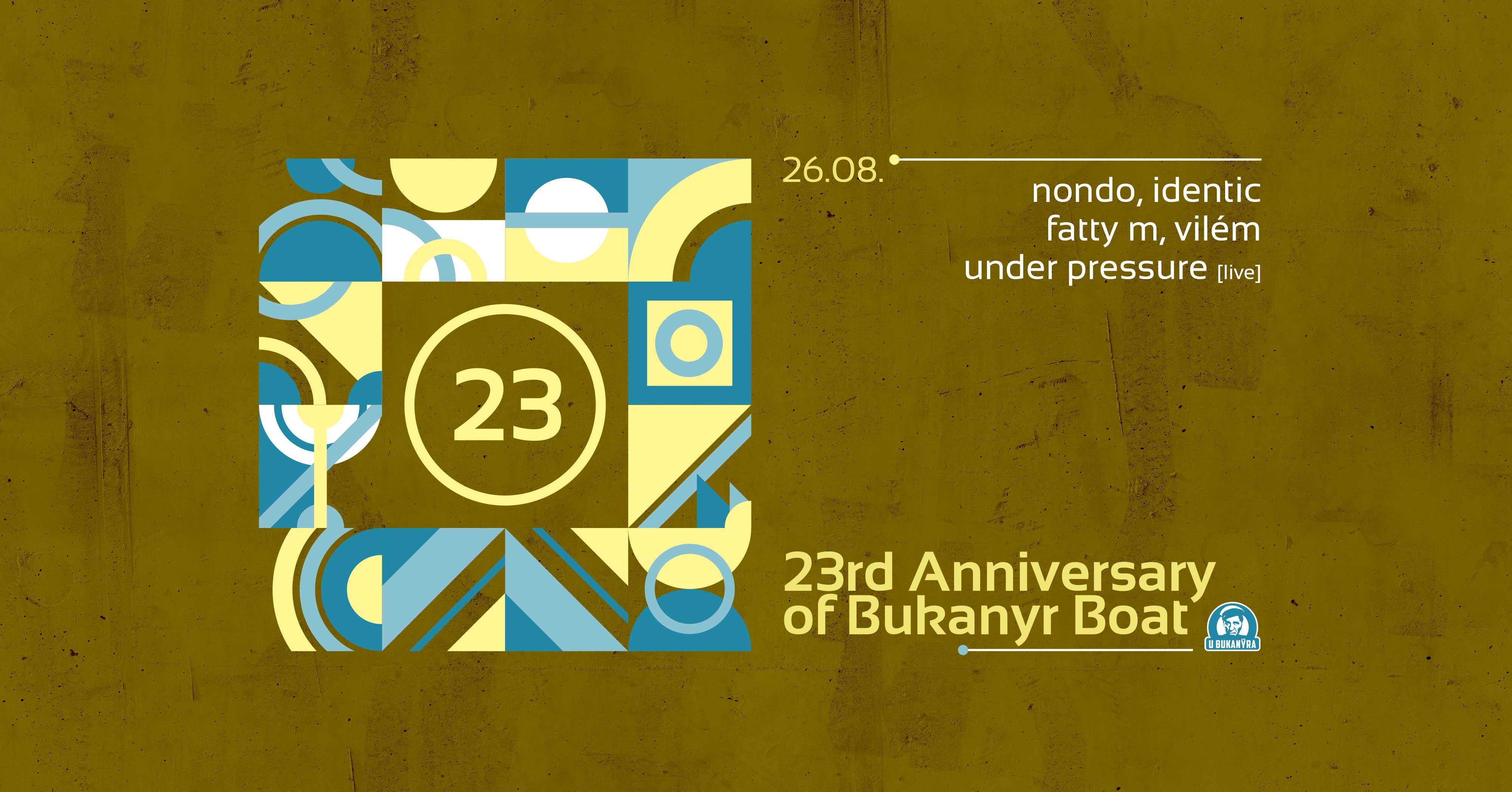 23rd Anniversary of Bukanyr Boat - Flyer front