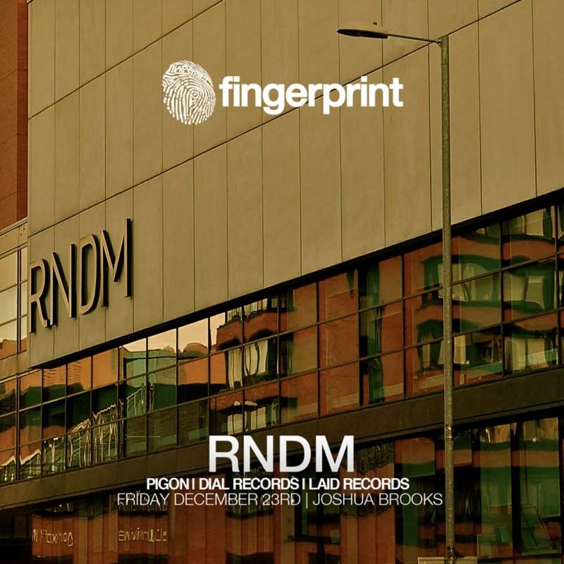 Fingerprint with Rndm (Pigon) & Damian Martez - フライヤー表