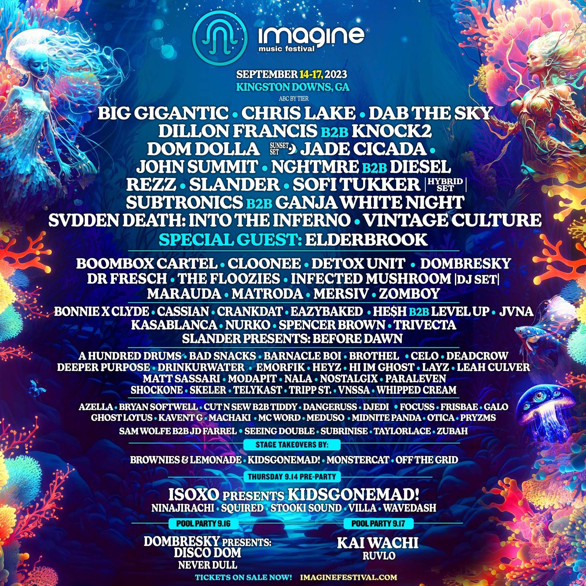 Imagine Music Festival 2023 - Promo Code: ENCORE - Página trasera