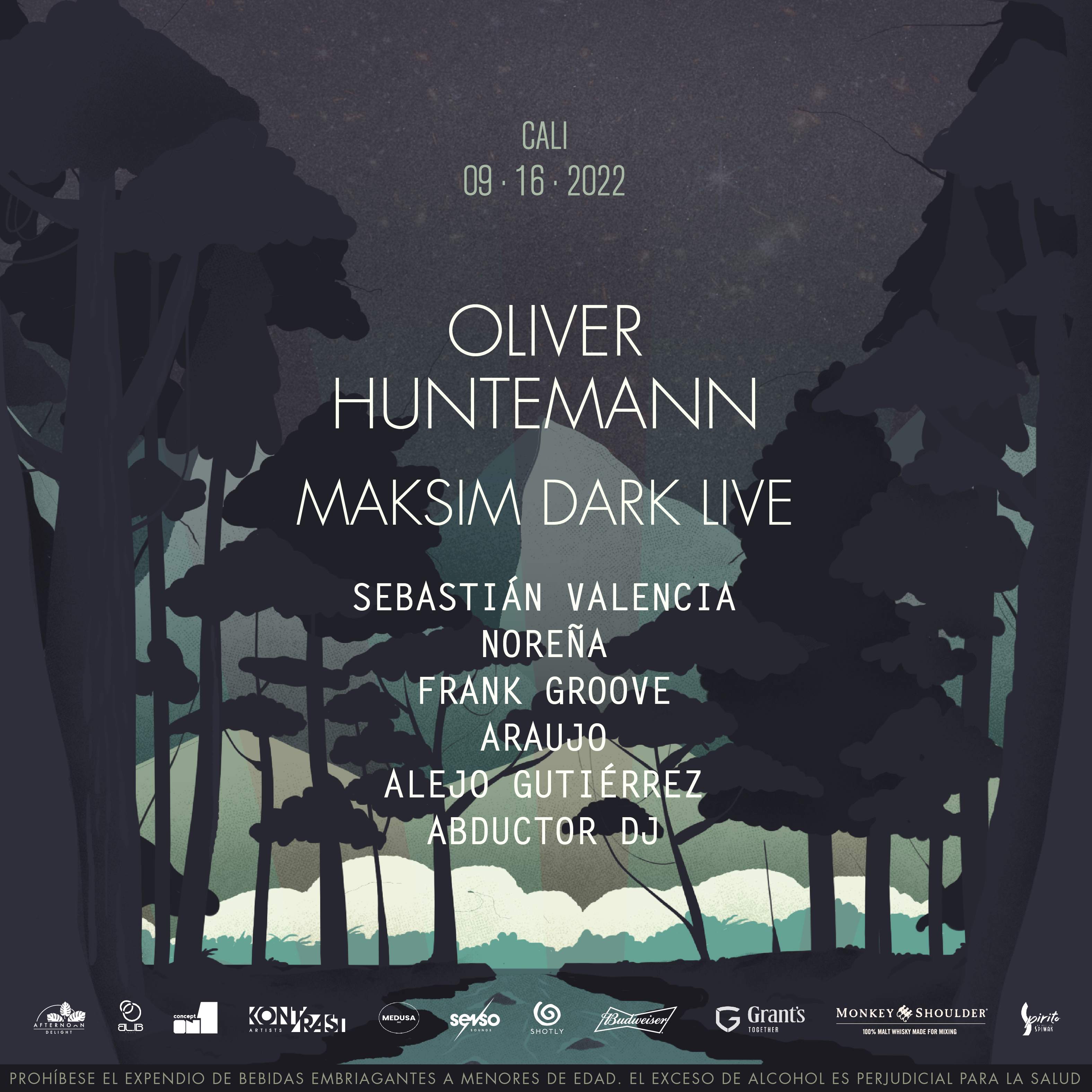Oliver Huntemann & Maksim Dark LIVE CALI-COLOMBIA - Página frontal
