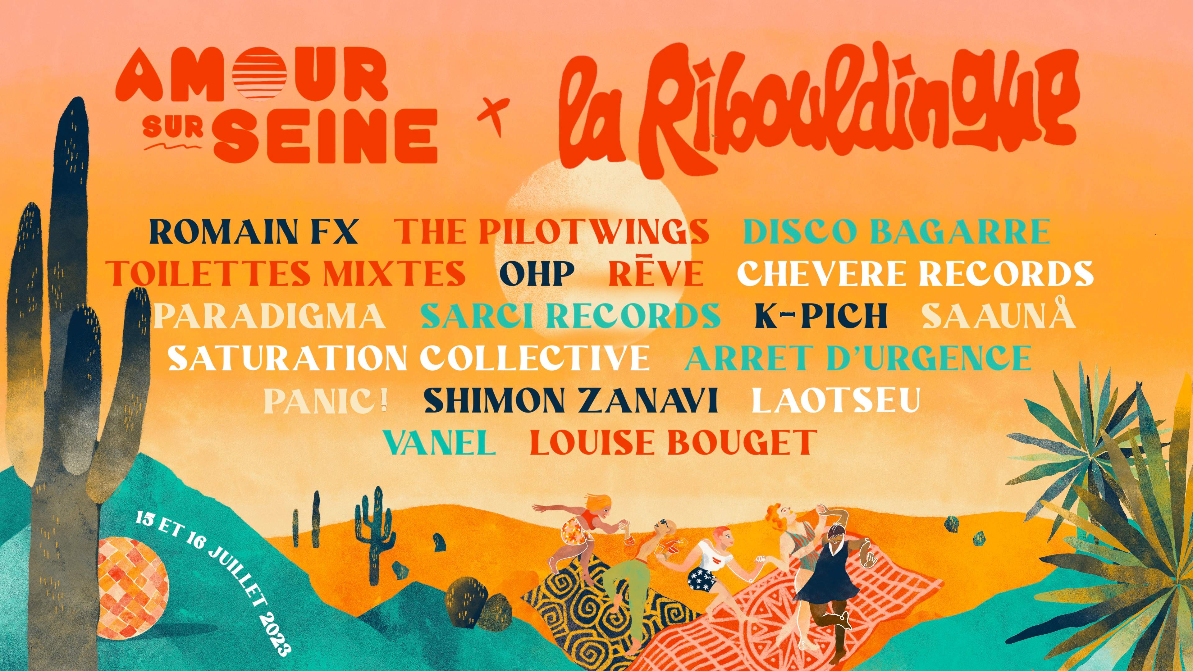 La Ribouldingue with Romain Fx, The Pilotwings, Disco Bagarre - フライヤー表