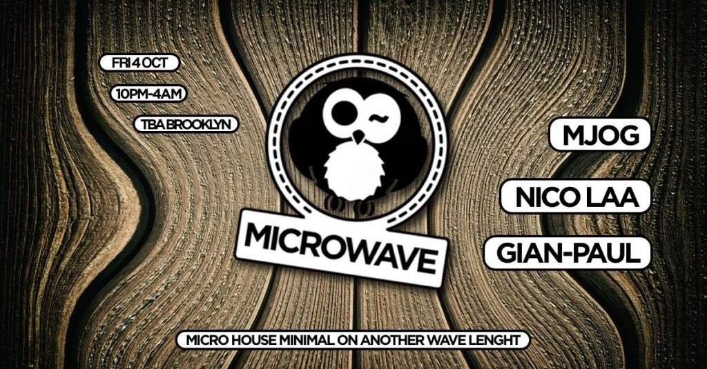 Microwave with MJOG, Nico Laa & Gian-Paul - フライヤー表