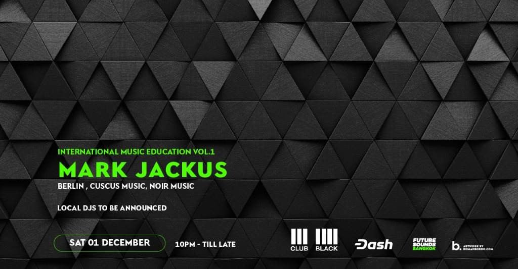 Club Black & Future Sounds presents Mark Jackus, Cuscus, Noir Music - Página frontal