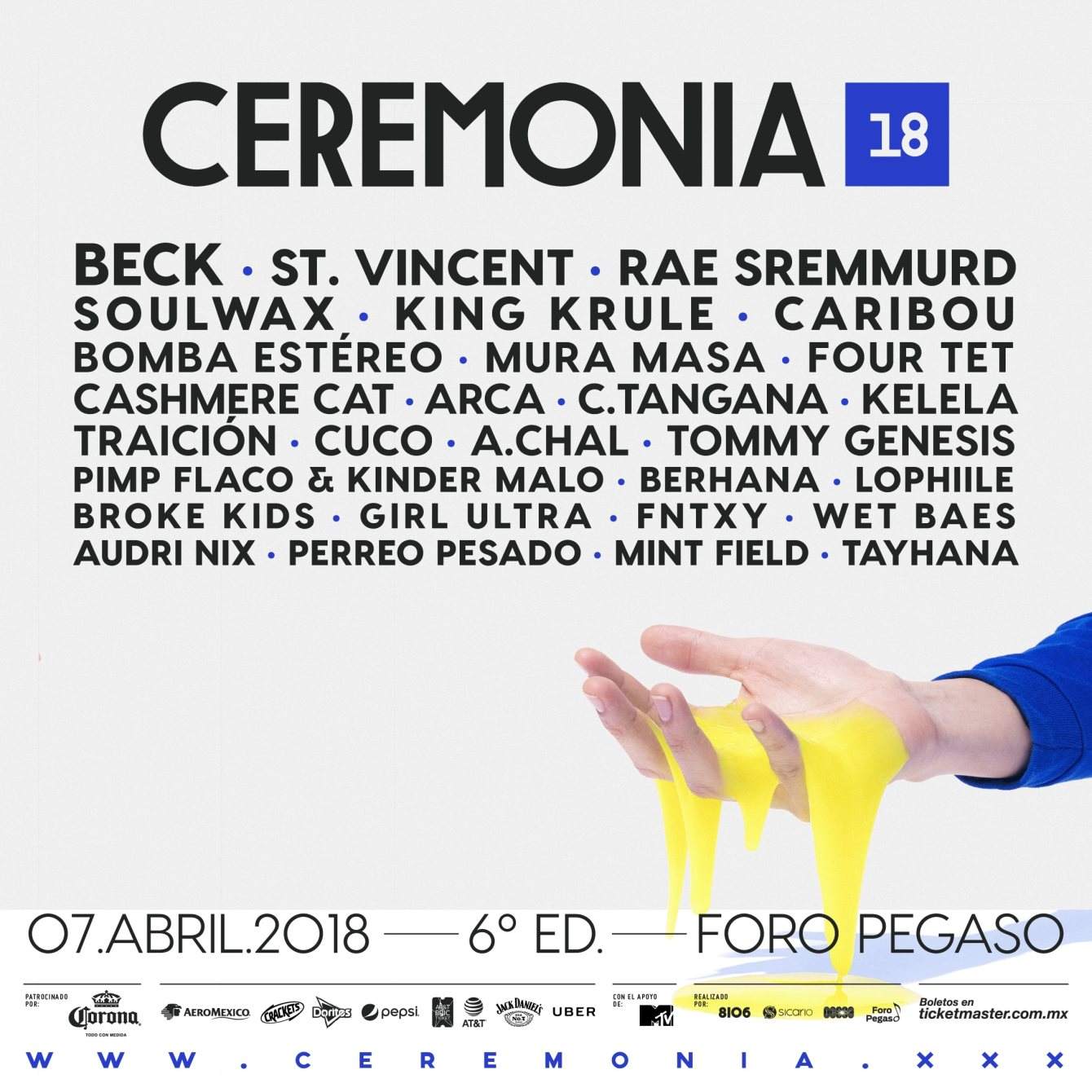 Festival Ceremonia 2018 - Página frontal