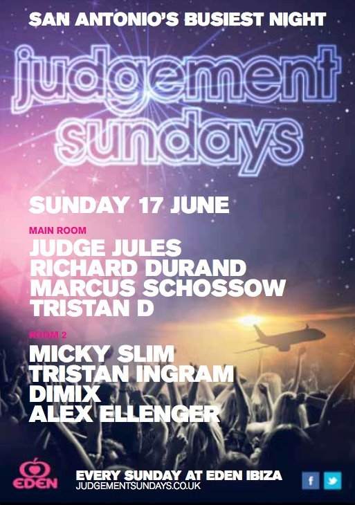 Judgement Sundays - フライヤー表