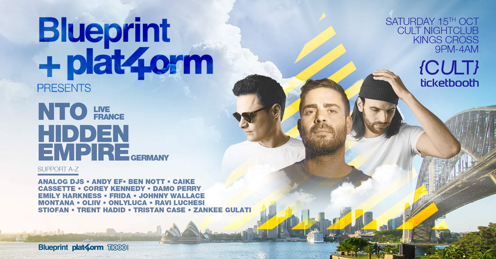 Blueprint & Plat4orm -  NTO Live! & Hidden Empire + Sydney's best in support  - Página frontal