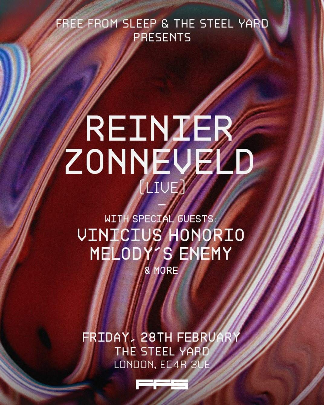 Reinier Zonneveld - London - フライヤー裏