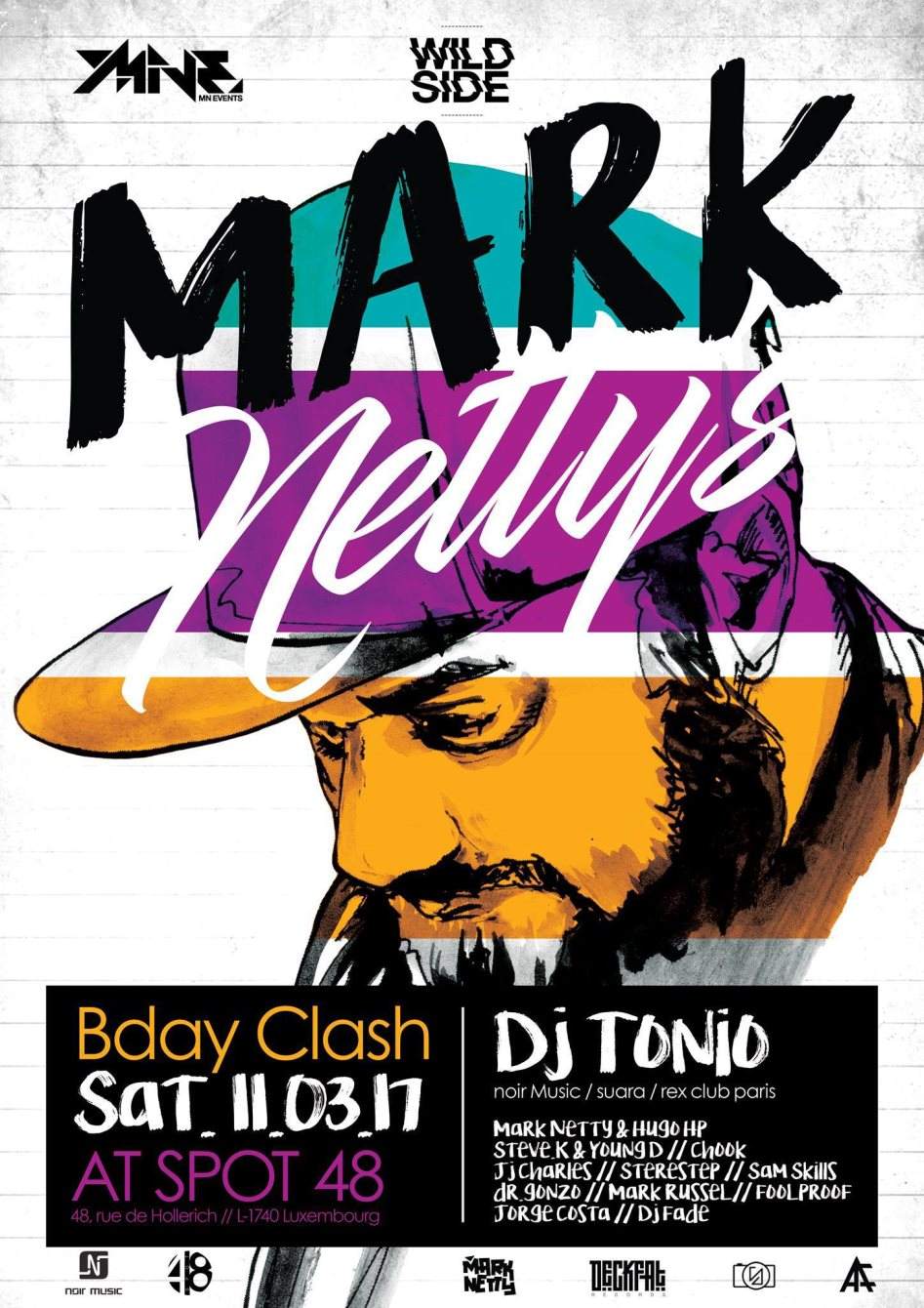 Mark Netty's Bday Clash 2017 with DJ Tonio - フライヤー表