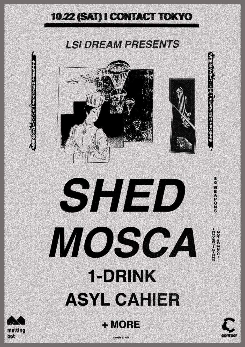 LSI Dream presents Shed & Mosca - フライヤー表