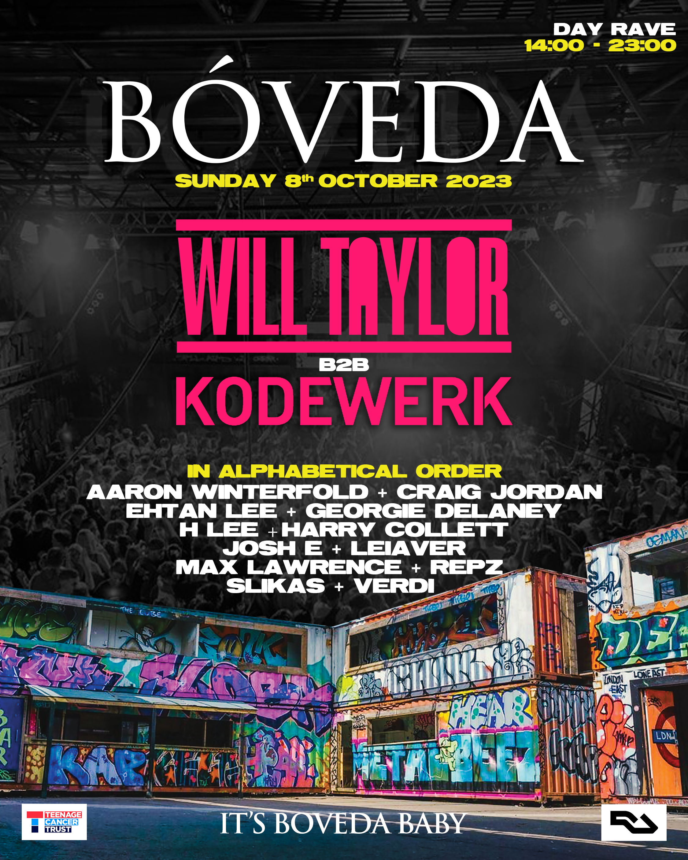 Boveda - Day Rave - LDN East - This Sunday - フライヤー表