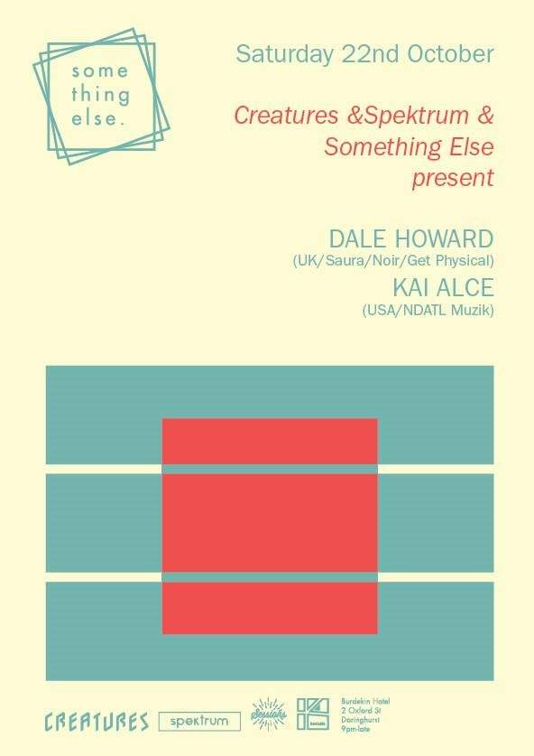 Something Else, Creatures & Spektrum present - Dale Howard (UK) & Kai Alce (USA) - Página frontal