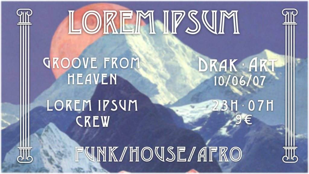 Lorem Ipsum 10 with Groove From Heaven & Lorem Ipsum - Página frontal