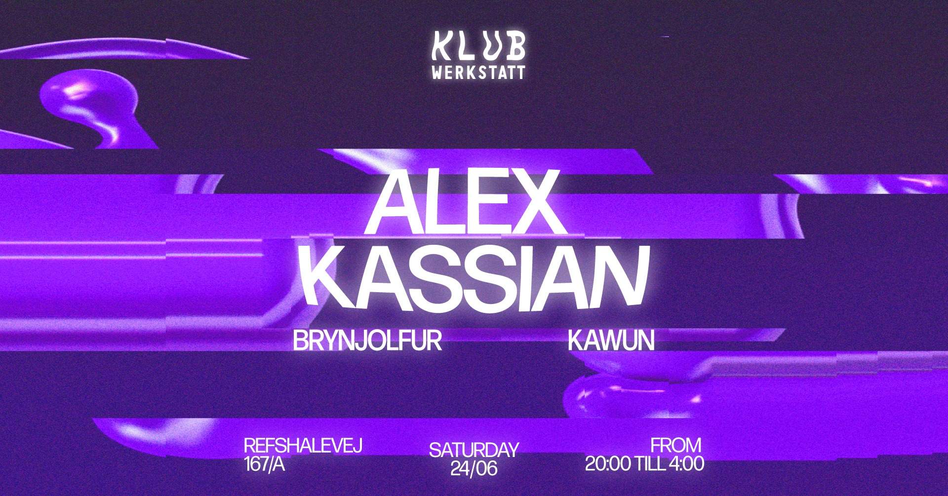 Alex Kassian + Brynjolfur + Kawun - フライヤー表