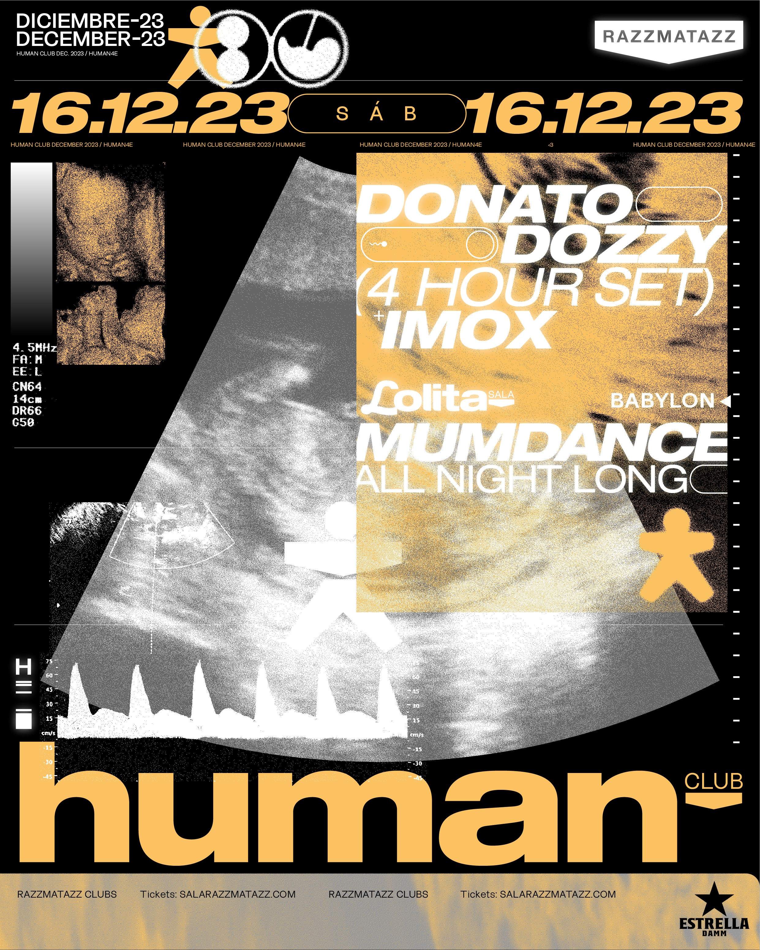 HUMAN presents: Donato Dozzy (4 HOUR SET) + Imox - Página frontal