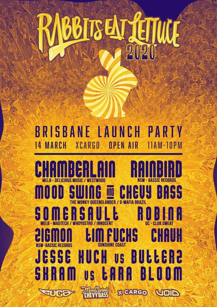 Rabbits Eat Lettuce 2020 // Brisbane Launch Party - フライヤー表