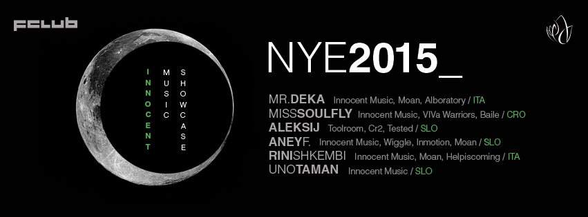 Innocent Music NYE Madness 2015 - フライヤー表