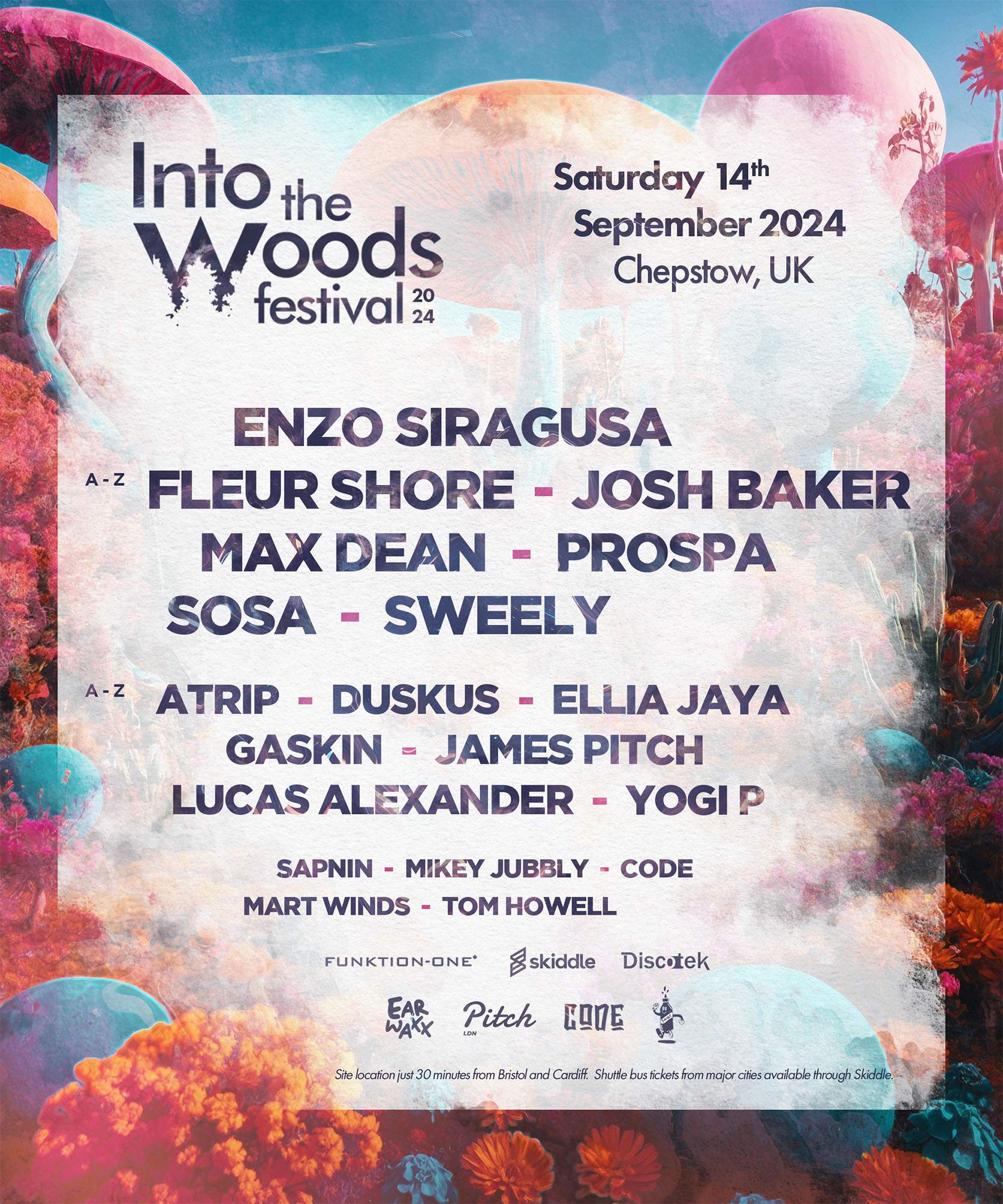 Into the Woods festival 2024 - フライヤー表