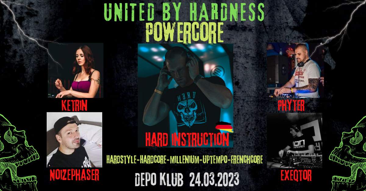 United By Hardness meets Powercore Zagreb - フライヤー裏