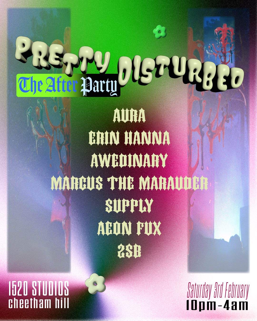 Pretty Disturbed - The After Party - フライヤー表