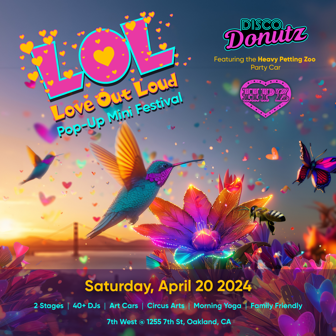 DISCO DONUTZ LOL: Love Out Loud - フライヤー表