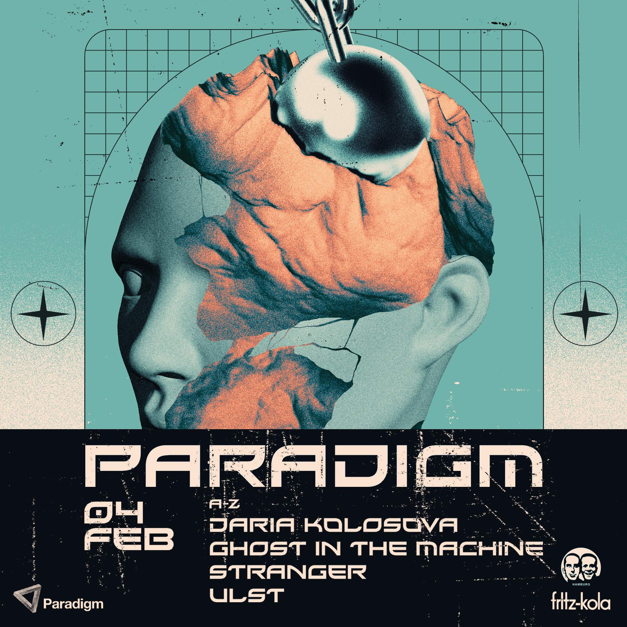 Paradigm: Daria Kolosova, Ghost in the Machine, Stranger & UlsT - Página frontal