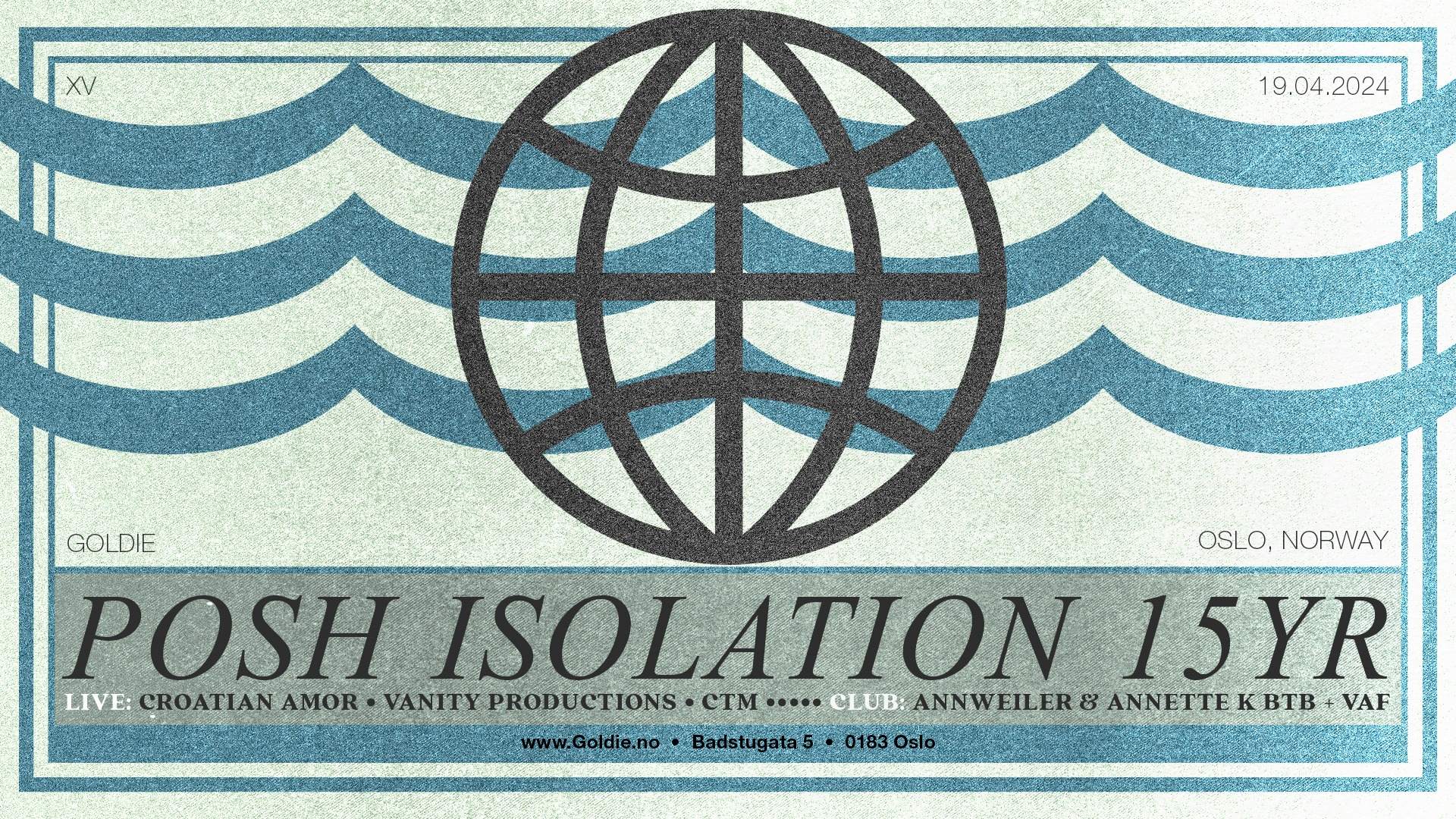 Posh Isolation 15 YRS: Croatian Amor, Vanity Productions, CTM  - Página frontal