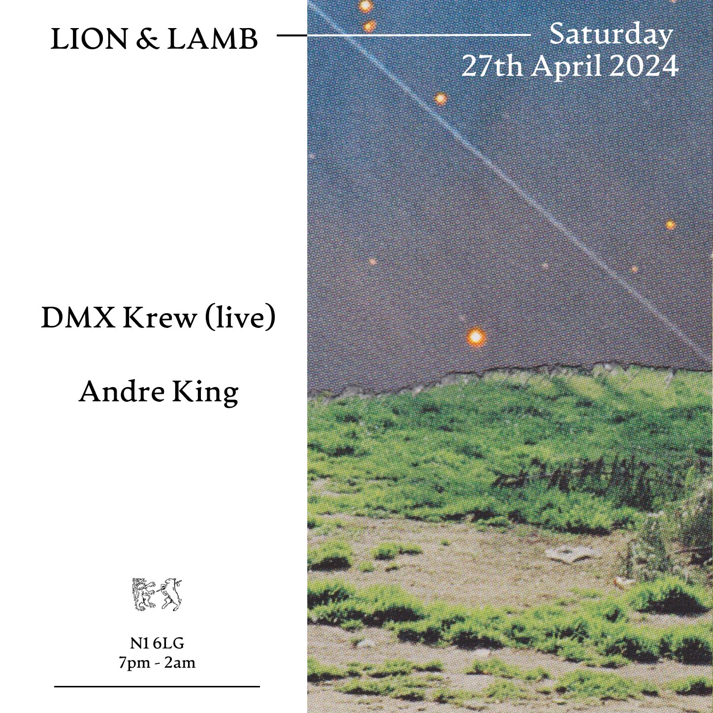 Lion & Lamb with DMX Krew + Andre King - フライヤー表
