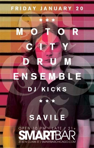Motor City Drum Ensemble- Dj Kicks Tour, Savile - Página frontal