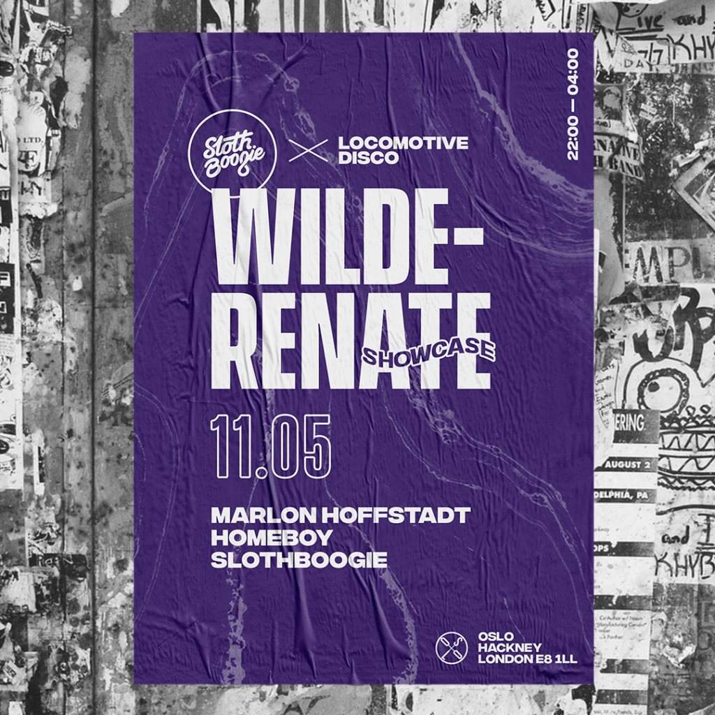 SB x Disco Wilde Renate Showcase with Marlon Hoffstadt & Homeboy at Oslo Hackney, London