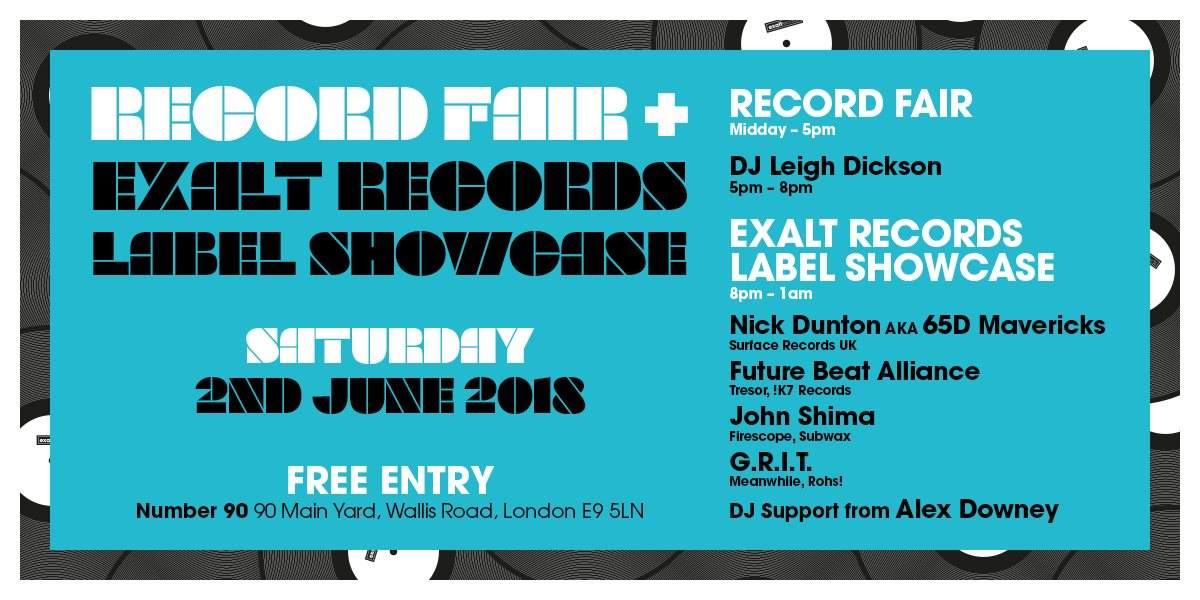 Record Fair and Exalt Records Label Showcase - Página frontal