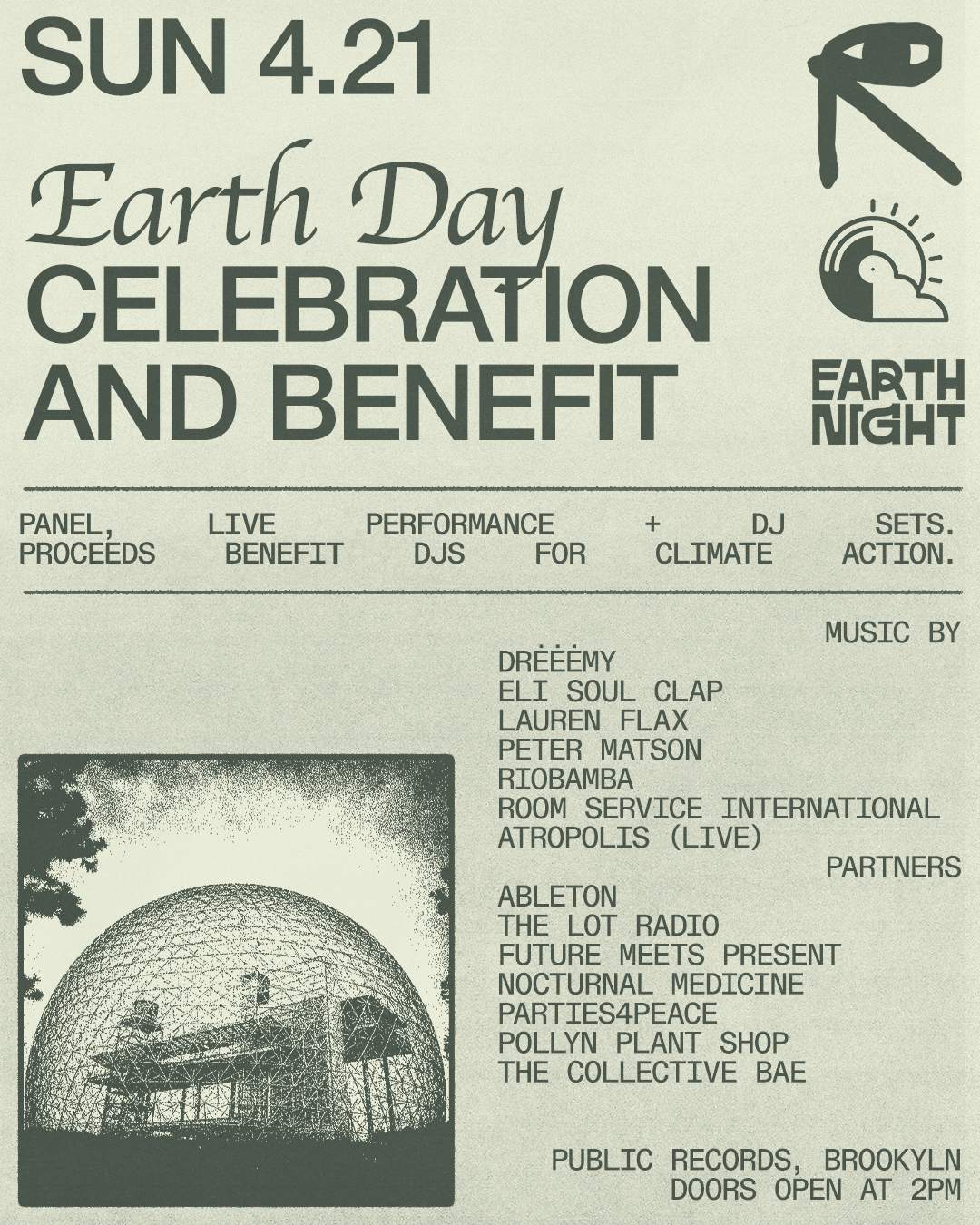 Earth Day Celebration and Benefit feat. Eli Soul Clap + Lauren Flax + Riobamba + more - フライヤー表