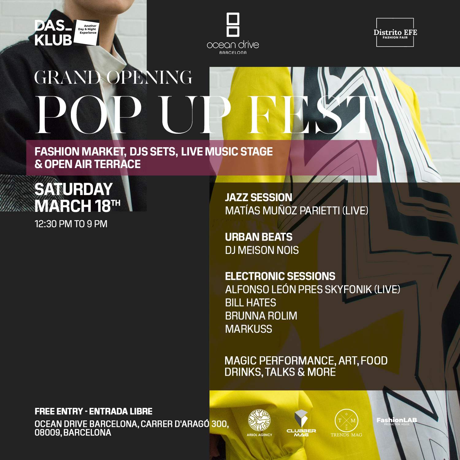 Open Air Terrace & Hotel Music Stage / DAS-KLUB pres Grand Opening POP UP FEST - Página frontal