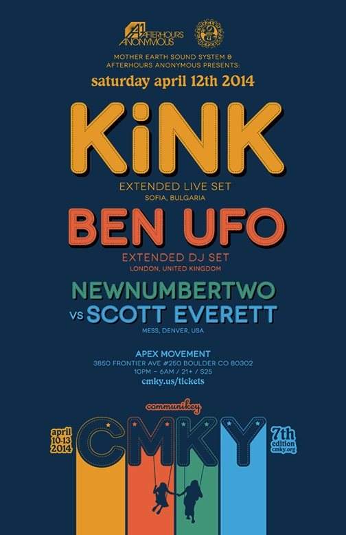 Communikey 2014: Kink & Ben UFO - フライヤー表