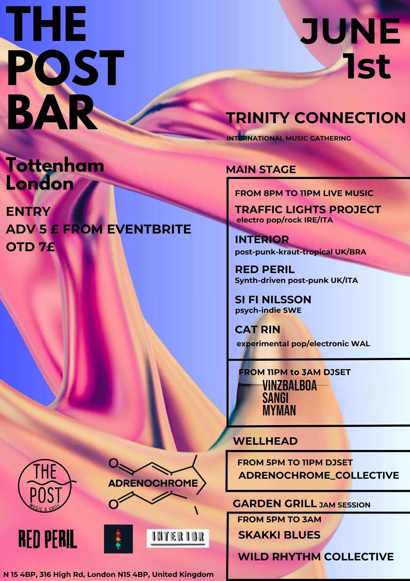 Trinity Connection at The Post Bar Tottenham, London