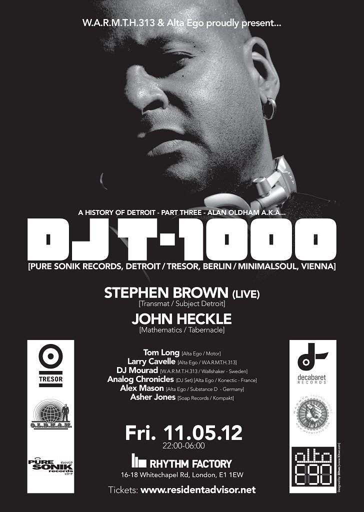 A History Of Detroit with DJ T-1000, Stephen Brown, John Heckle - Página frontal