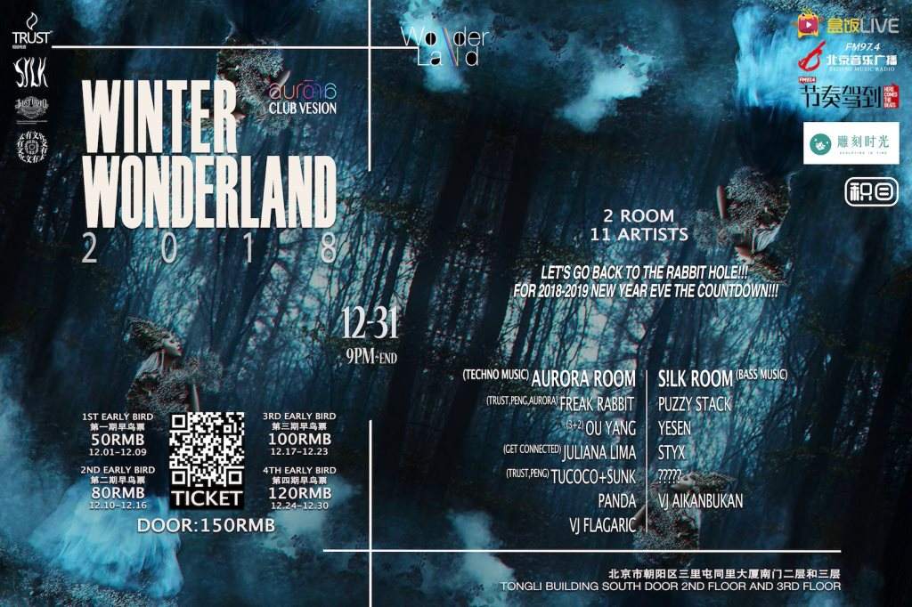 2018.12.31 Winter Wonderland 2018 Club Vesion － New Year EVE - フライヤー表
