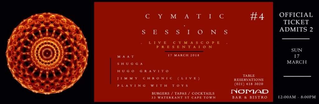 Cymatic Sessions - Página frontal