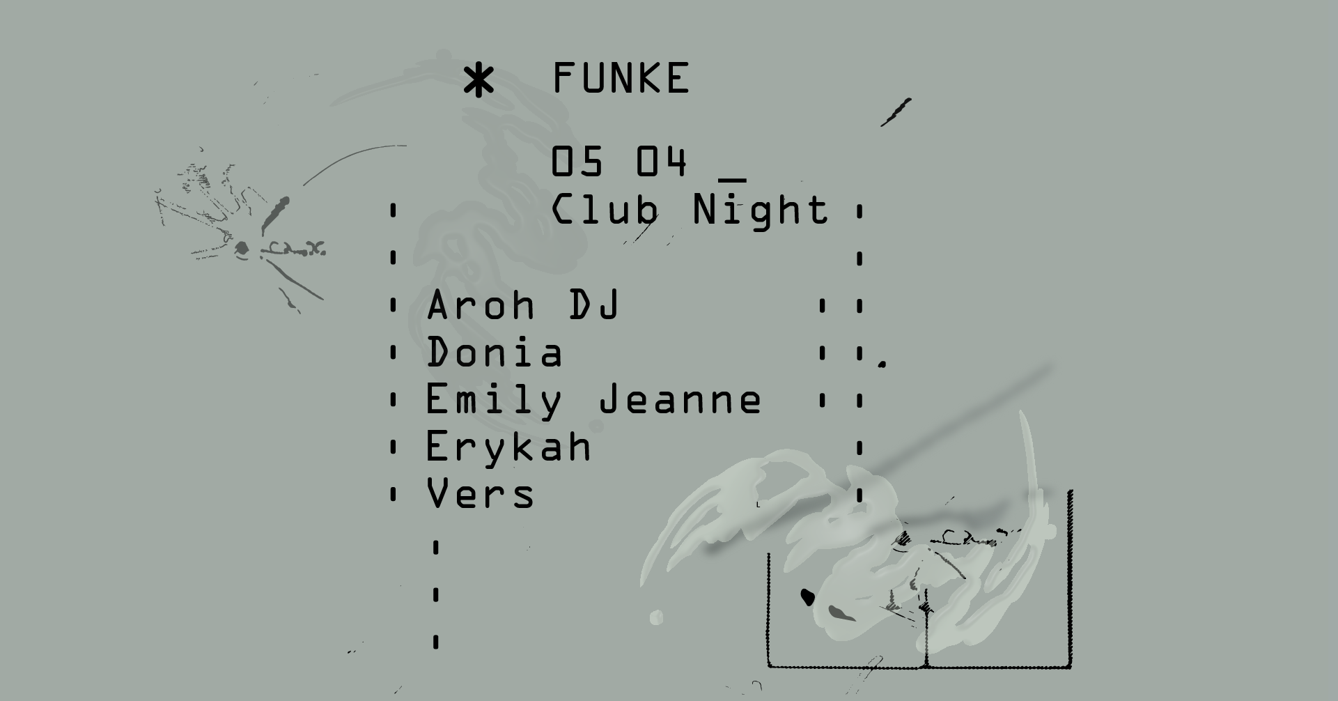 Funke_Aroh DJ, DONIA, Emily Jeanne, Erykah, Vers - Página frontal
