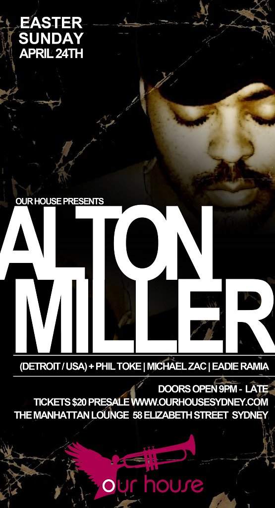 Our House presents Alton Miller - 20th Anniversary Of The Music Institute - Página frontal