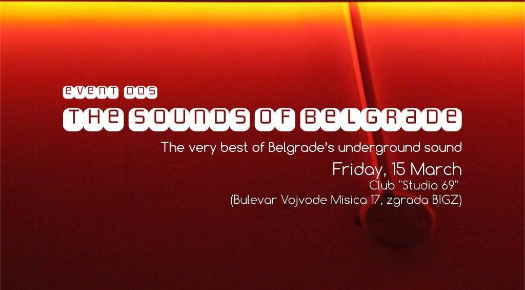 Sounds Of Belgrade Event 005 - フライヤー表