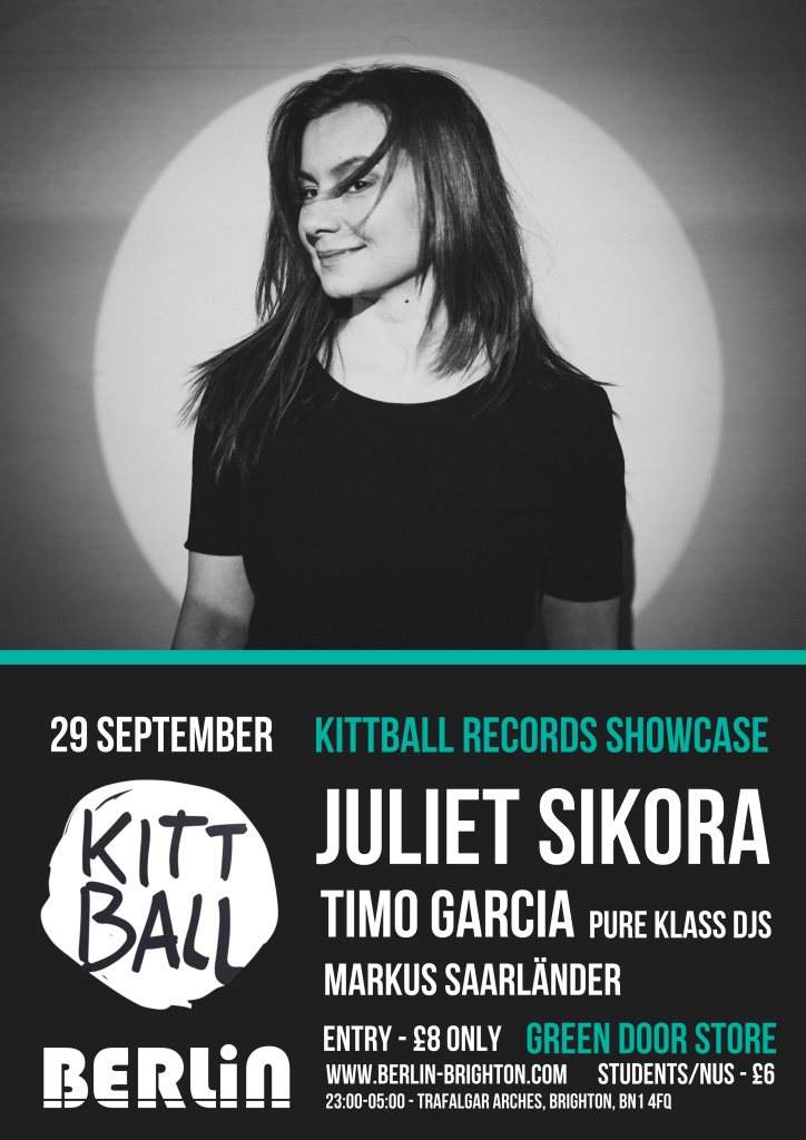 Berlin pres: Kittball Records w/ Juliet Sikora - フライヤー表