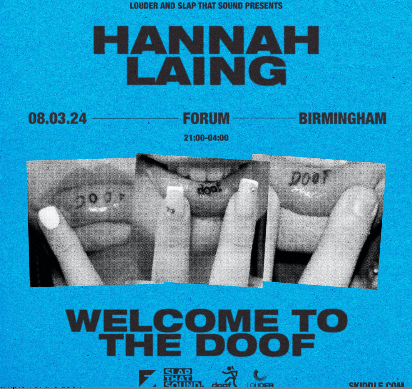 Hannah Laing: Welcome To The Doof - Página frontal