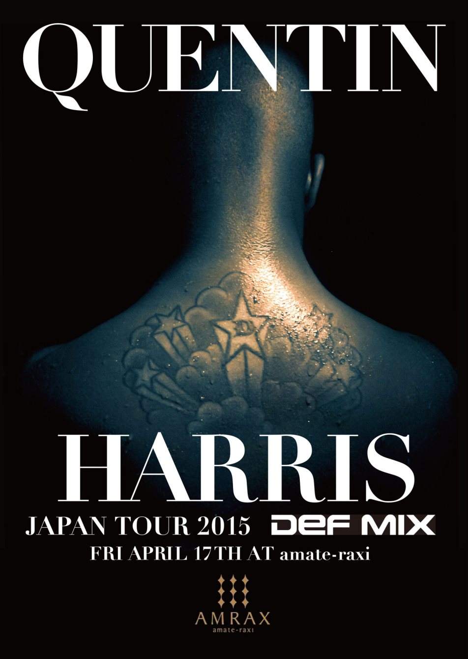 Quentin Harris Japantour 2015 - フライヤー表