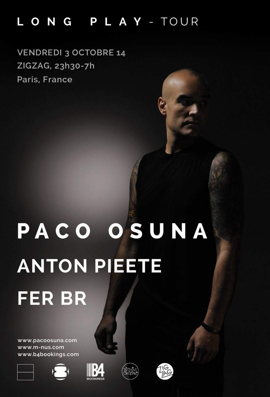 Paco Osuna ' Long Play Album Tour - Página frontal