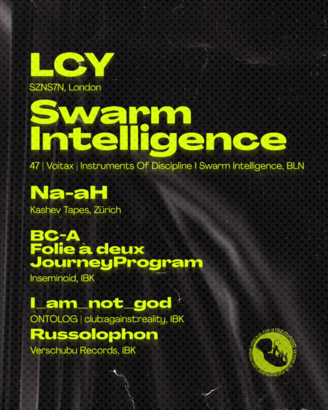 11 Years of INSEMINOID with LCY & Swarm Intelligence & Na-aH - Página frontal