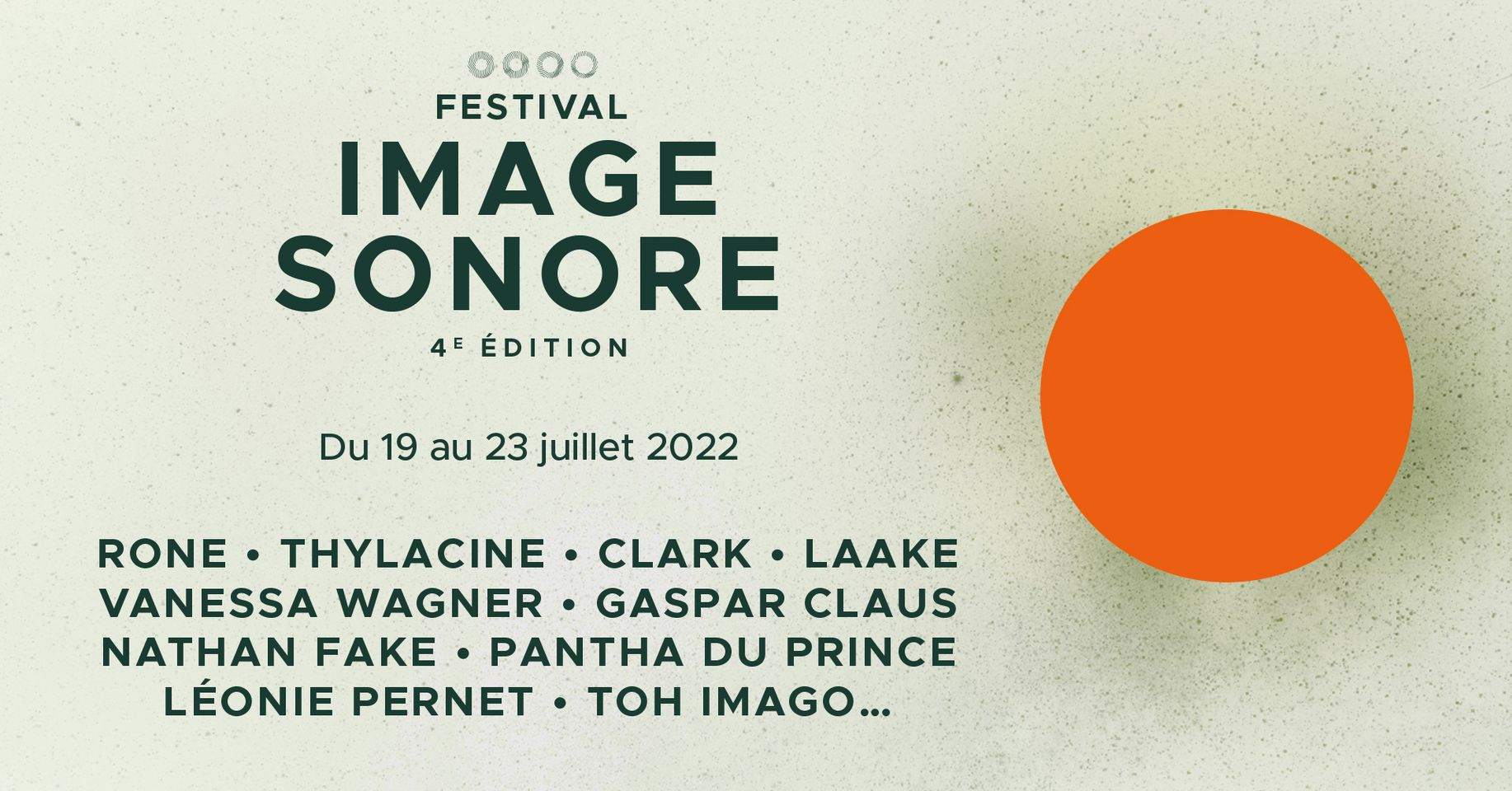 Festival Image Sonore 2022 - Página trasera