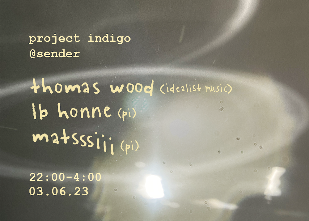 Project Indigo: Thomas Wood, matsssiii & lb honne - Página frontal
