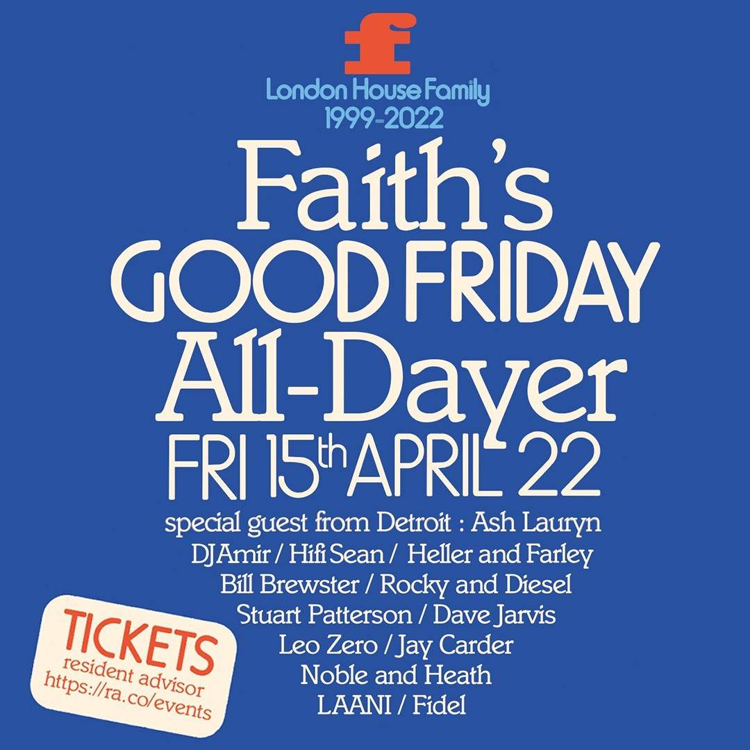 Faith's Good Friday All-Dayer - フライヤー表